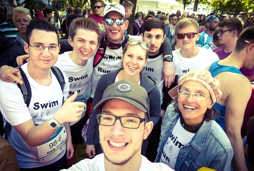 RWB Essen –  Evonik-Schulmarathon 2017 – Triathleten vor dem Start