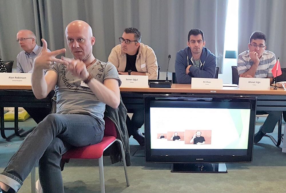 RWB Essen – Spreadthesign in Rennes – Besprechungen im Konferenzraum der Universität Rennes