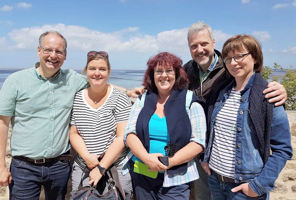 RWB Essen – Spreadthesign in Rennes – Spreadthesign-Team Germany vom RWB-Essen (v.l.n.r.): Christian Aengenheister, Julia Erdmann, Barbara Birghan, Christoph Hatwig, Christine Glanemann