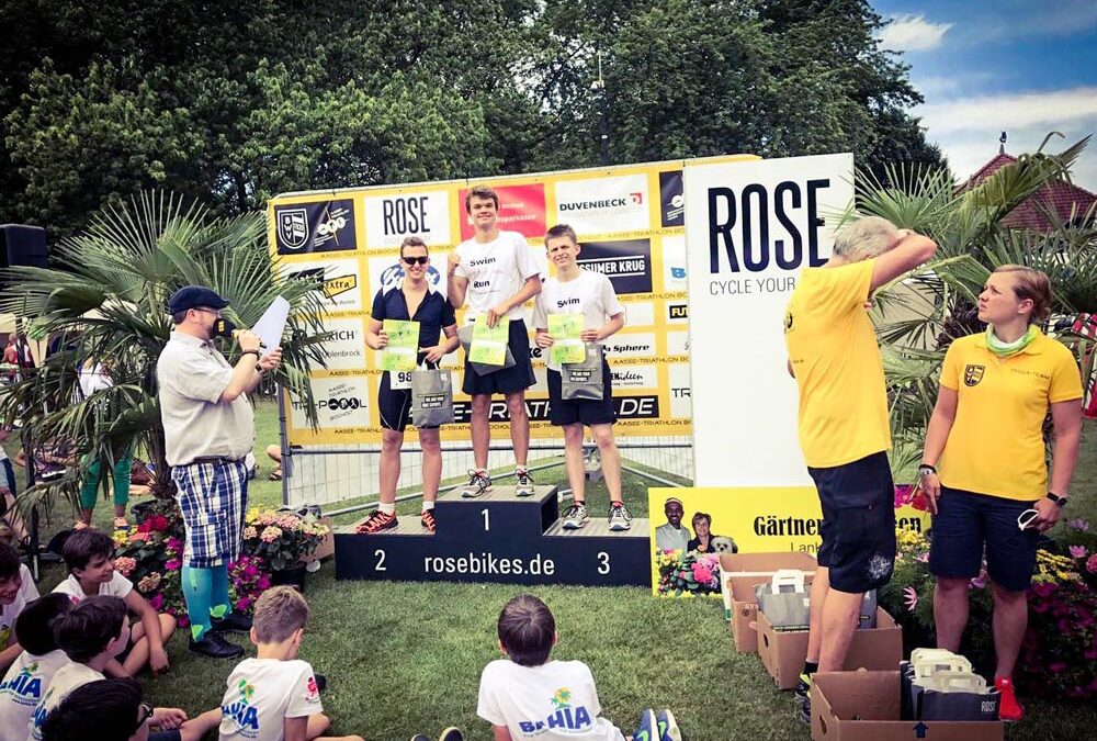 RWB Essen – Triathlon AG – Volksdistanz am Aasee in Bocholt – Siegerehrung