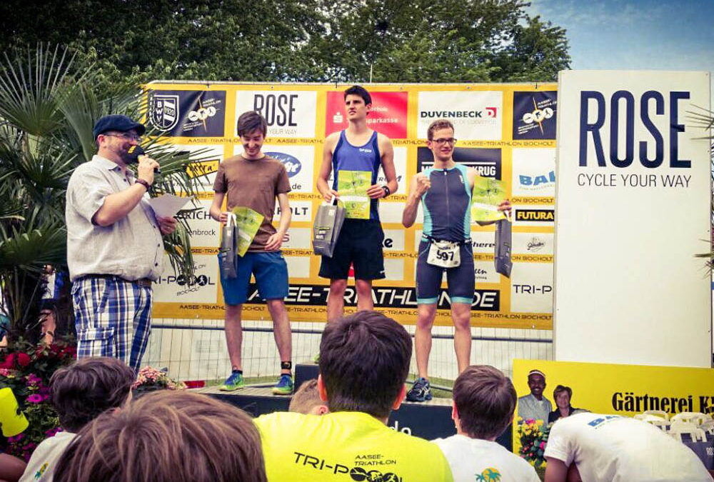 RWB Essen – Triathlon AG – Volksdistanz am Aasee in Bocholt – Siegerehrung