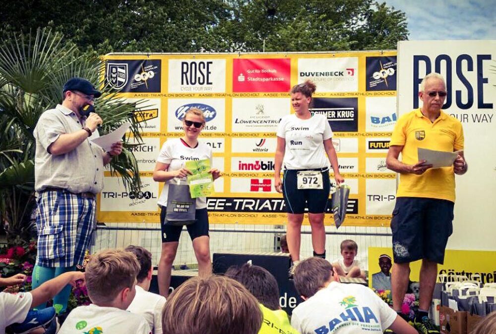 RWB Essen – Triathlon AG – Volksdistanz am Aasee in Bocholt – Siegerehrung