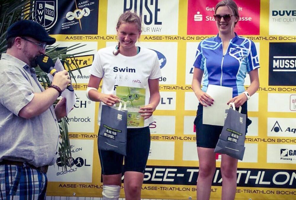 RWB Essen – Triathlon AG – Volksdistanz am Aasee in Bocholt – Siegerehrung