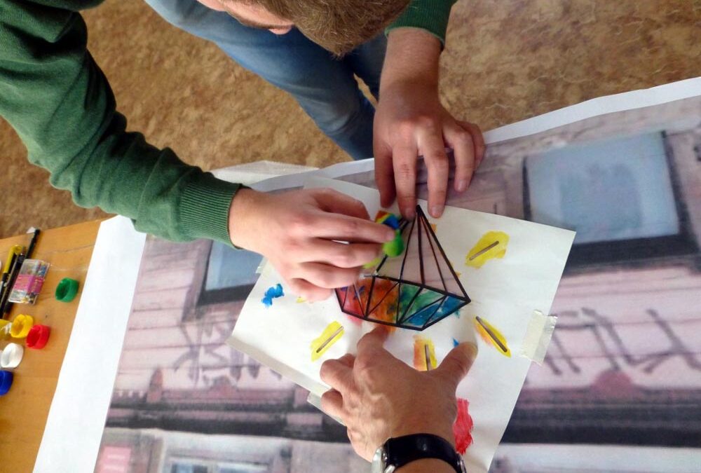 RWB Essen – Studienfahrt nach Russland – Kunstprojekt Schablonentechnik