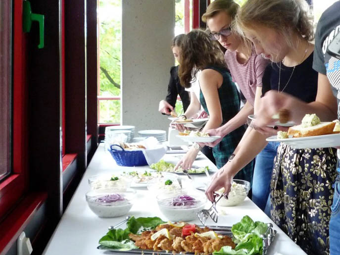 RWB Essen – Besuch aus Russland- Das Mittagsbuffet