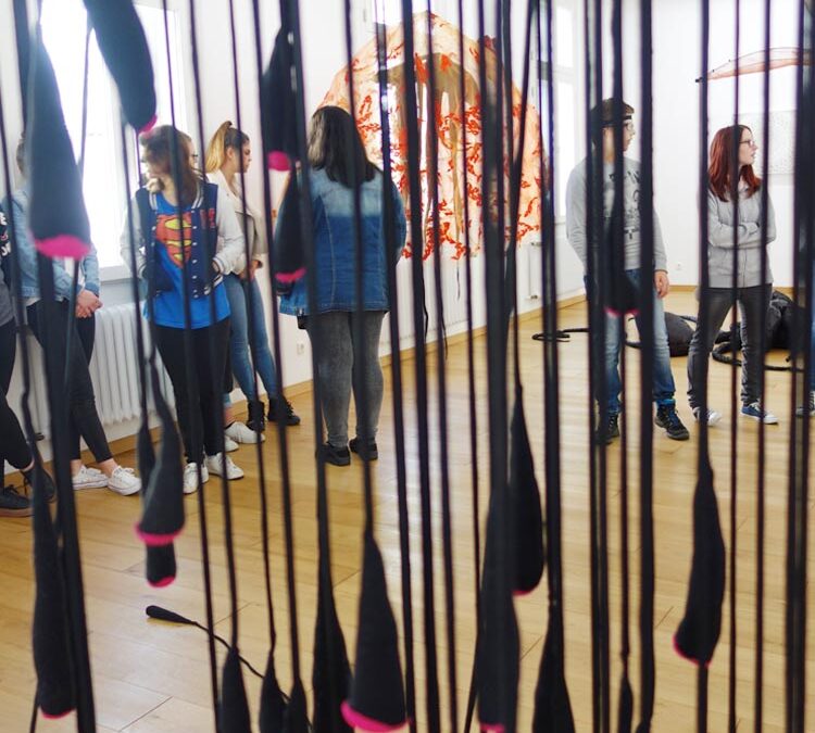 RWB Essen – Besuch des Textilmuseums in Gelsenkirchen – Objekt Assoziation Meerestiere