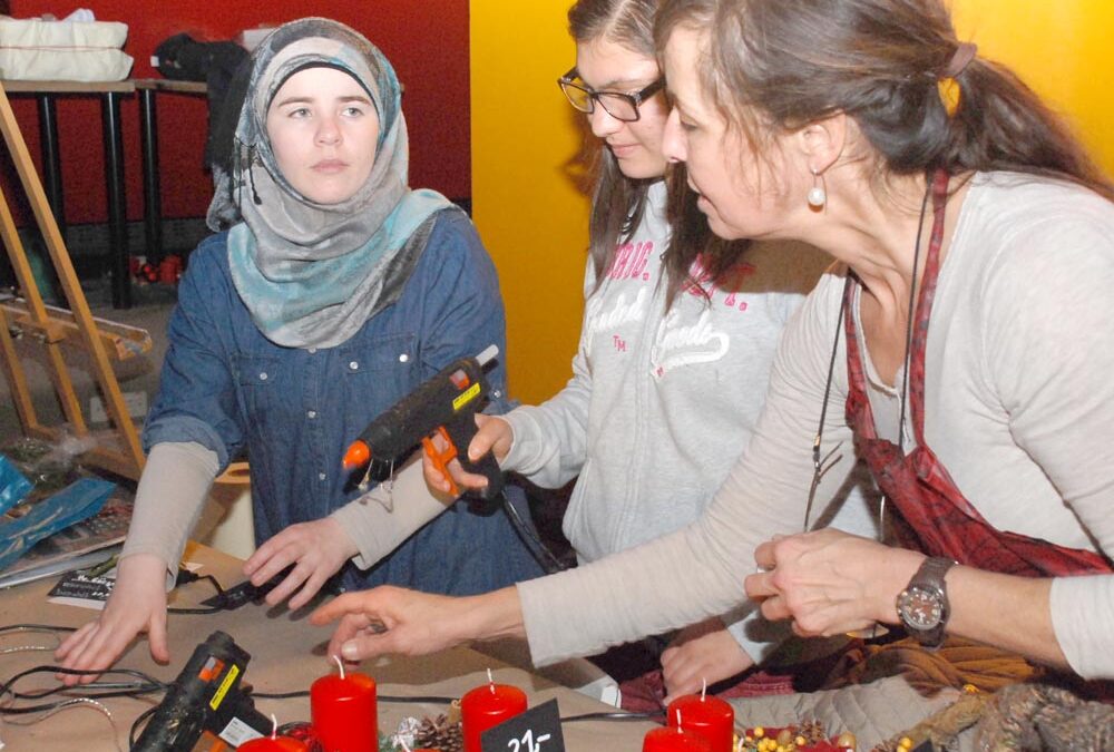 RWB Essen – Weihnachtsmarkt 2017 – Verkaufsstand für Adventskränze