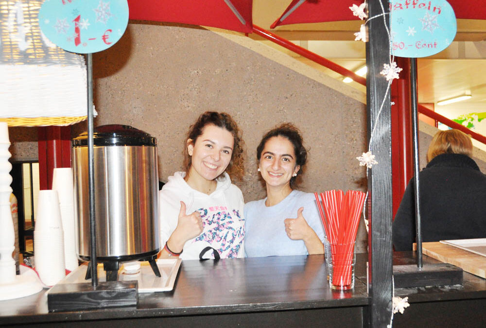 RWB Essen – Weihnachtsmarkt 2017 – Verkaufsstand für Kakao, Kaffee und Waffeln
