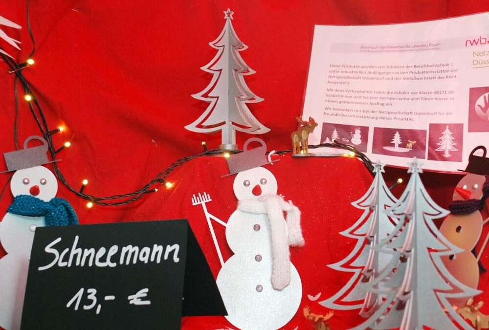 RWB Essen – Weihnachtsmarkt 2017 – Verkaufsstand für weihnachtliche Dekoartikel aus Metall