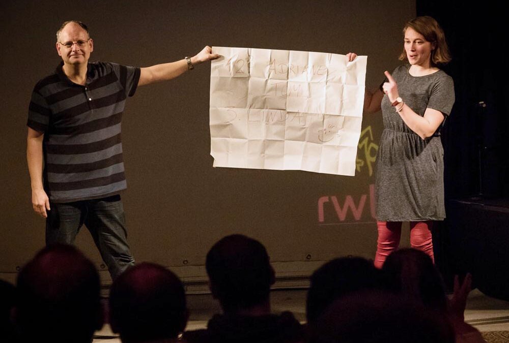 RWB Essen – Deaf Slam IV – Moderatorenteam Christian und Simone