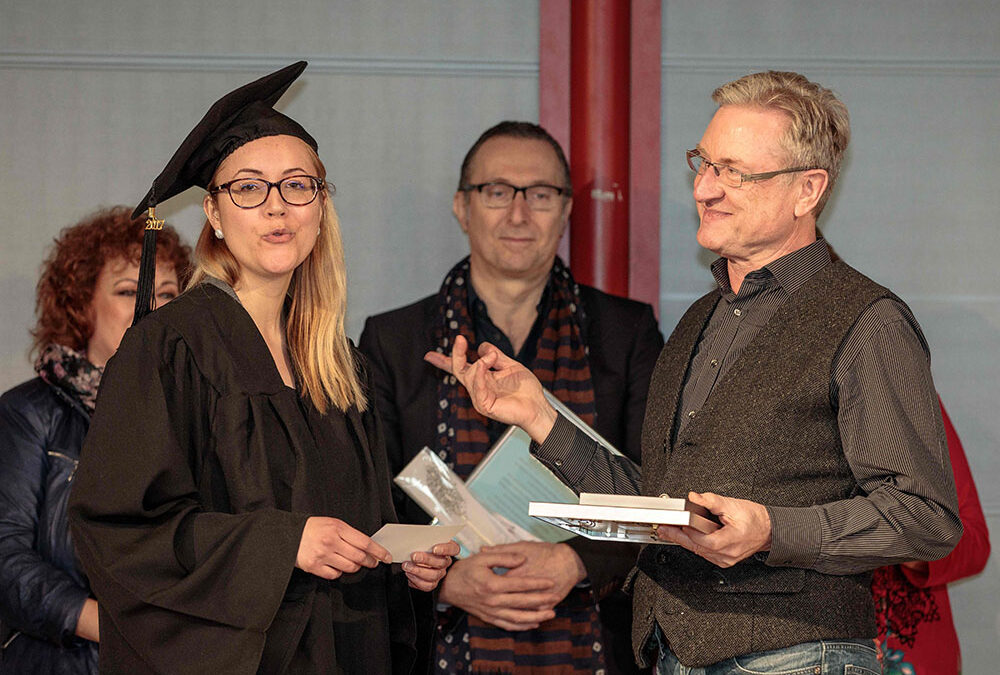 RWB Essen – Verabschiedung der staatlich geprüften Betriebswirte aus der Virtuellen Fachschule – Lehrer Herr Schrumpf
