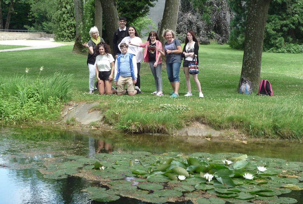 RWB Essen – Museum unter Tage – Außengelände – Gruppenfoto im Park Weitmar