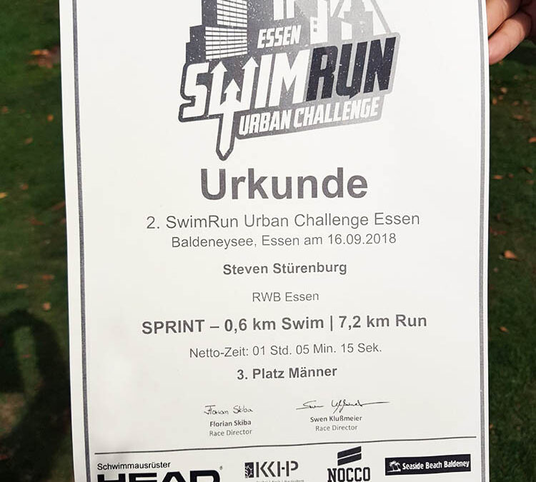 RWB Essen – SwimRun 2018 – Urkunde von Steven Stürenberg