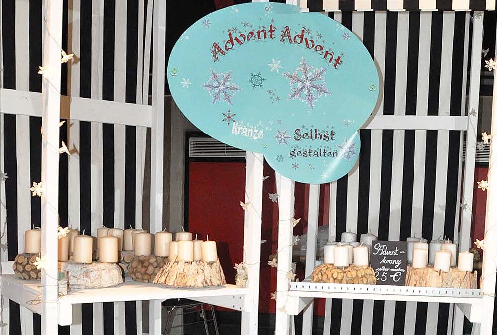RWB Essen – Weihnachtsmarkt 2018 – Adventskränze zum Selbstbasteln