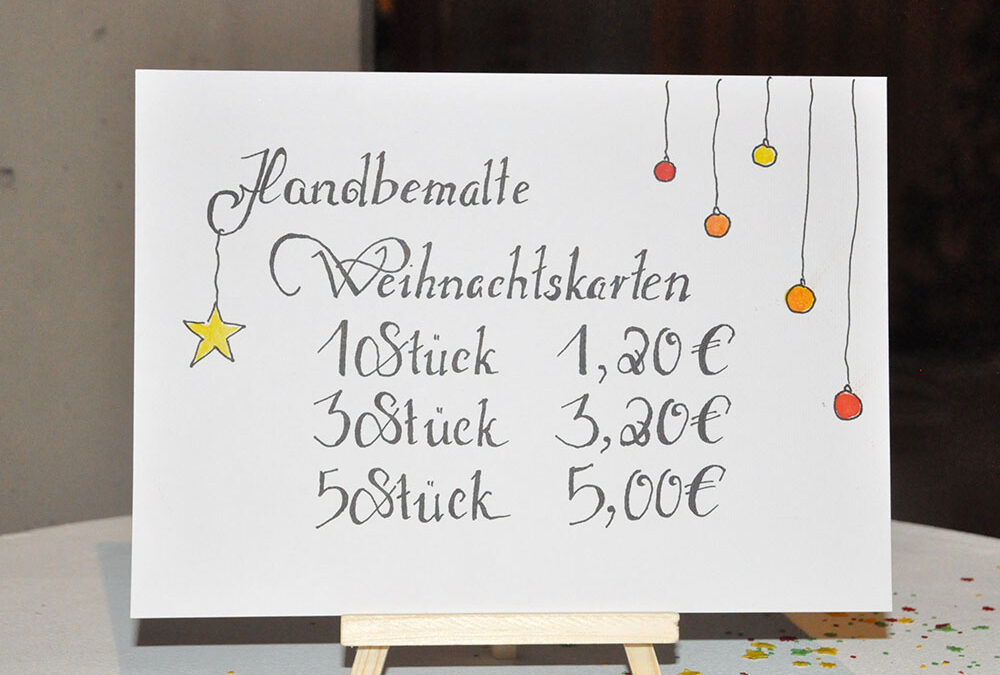 RWB Essen – Weihnachtsmarkt 2018 – Verkauf von Karten, Blöcken, Büchern und vielem mehr