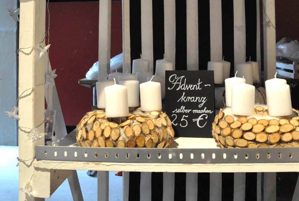 RWB Essen – Weihnachtsmarkt 2018 – Adventskränze zum Selbstbasteln