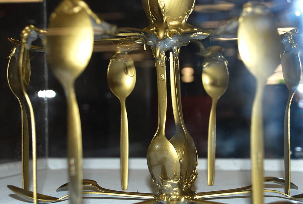 RWB Essen – Ausstellung Löffelart 2019 – Detailansicht eines Kunstwerks