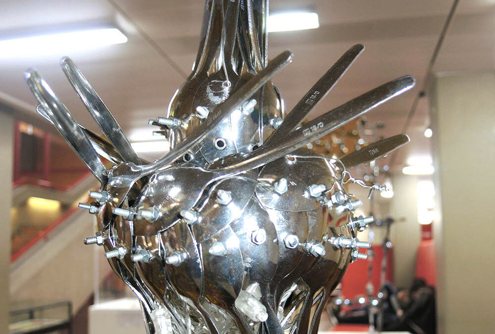 RWB Essen – Ausstellung Löffelart 2019 – Detailansicht eines Kunstwerks