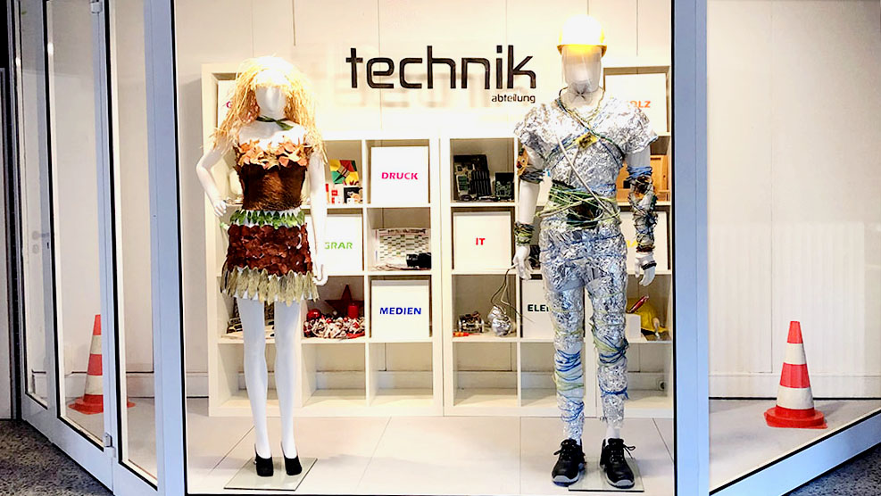 Abteilung Technik in einem Schaufenster