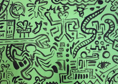 RWB Essen - Spurensuche am RWB - Kunstwerk nach Keith Haring