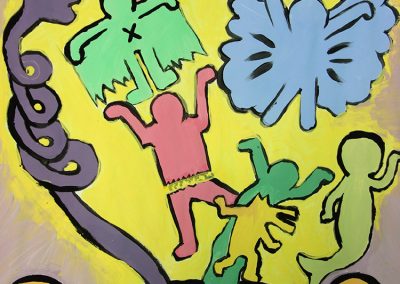 RWB Essen - Spurensuche am RWB - Kunstwerk nach Keith Haring