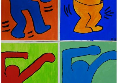 RWB Essen - Spurensuche am RWB - Kunstwerk nach Keith Haring