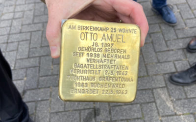 Stolpersteinverlegung für Otto Amuel