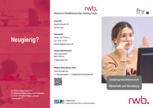 RWB Essen - Infoflyer FHR Wirtschaft und Verwaltung - Vorschaubild