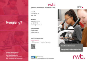 RWB Essen - Infoflyer-AHR-Erziehungswissenschaft-Vorschaubild-2023