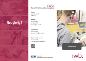 RWB Essen - Infoflyer-Berufsschule-Vorschaubild-2023